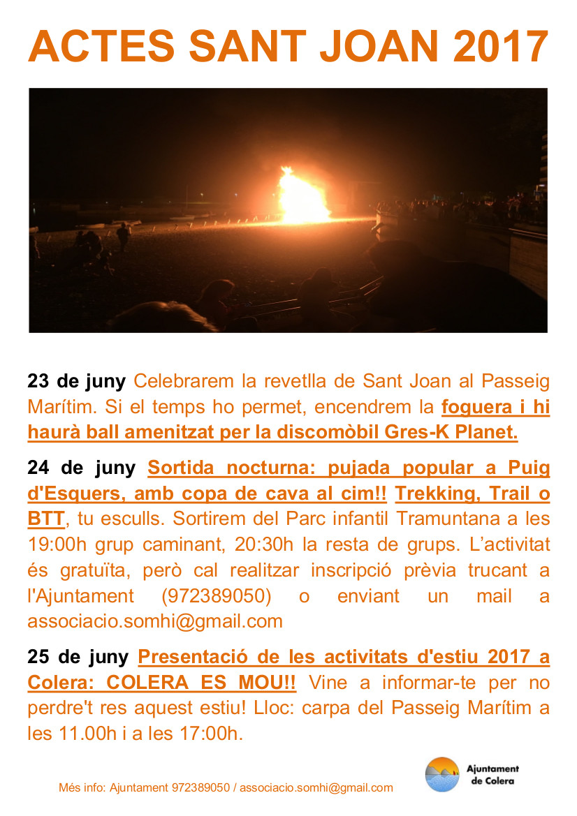 REVETLLA DE SANT JOAN 2017